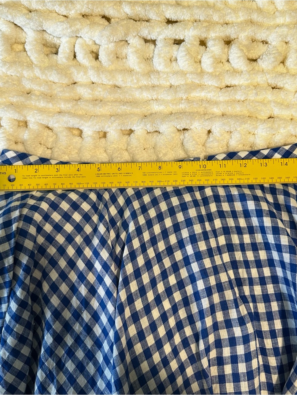 J. Crew Blue & White Gingham Skater Skirt - Picture 8 of 8
